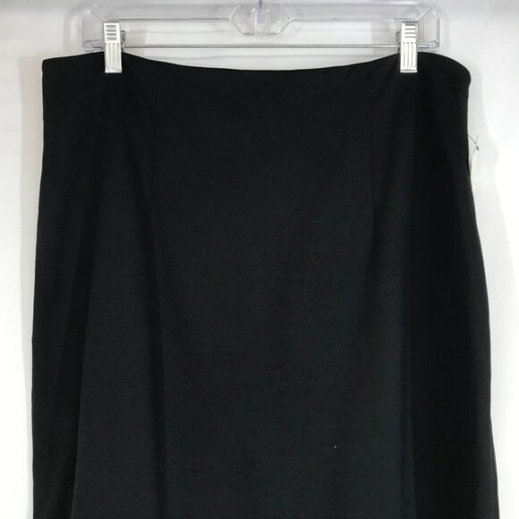 HALOGEN - WOMEN'S 16 - BLACK RAYON BLEND PENCIL SKIRT - Picture 2 of 9